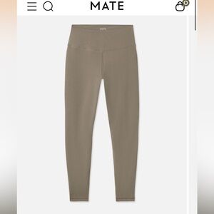 MATE the label midi leggings in pebble XS